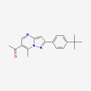 1-[2-(4-Tert-butylphenyl)-7-methylpyrazolo[1,5-a]pyrimidin-6-yl]ethanone