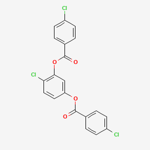 molecular formula C20H11Cl3O4 B11097061 4-Chlorobenzene-1,3-diyl bis(4-chlorobenzoate) 