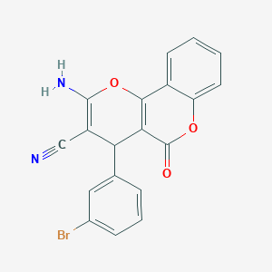 2-amino-4-(3-bromophenyl)-5-oxo-4H-pyrano[3,2-c]chromene-3-carbonitrile