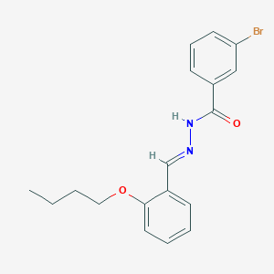 3-bromo-N'-[(E)-(2-butoxyphenyl)methylidene]benzohydrazide