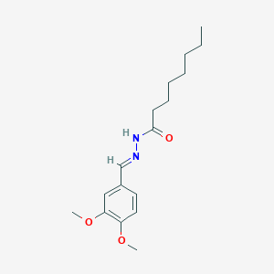 N'-[(E)-(3,4-dimethoxyphenyl)methylidene]octanehydrazide