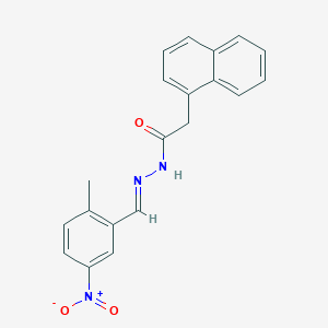 N'-[(E)-(2-methyl-5-nitrophenyl)methylidene]-2-(naphthalen-1-yl)acetohydrazide