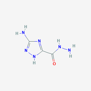 molecular formula C3H6N6O B11097239 3-amino-1H-1,2,4-triazole-5-carbohydrazide CAS No. 3641-15-4