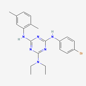 N~4~-(4-bromophenyl)-N~6~-(2,5-dimethylphenyl)-N~2~,N~2~-diethyl-1,3,5-triazine-2,4,6-triamine