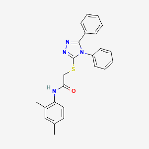 N-(2,4-dimethylphenyl)-2-[(4,5-diphenyl-4H-1,2,4-triazol-3-yl)sulfanyl]acetamide