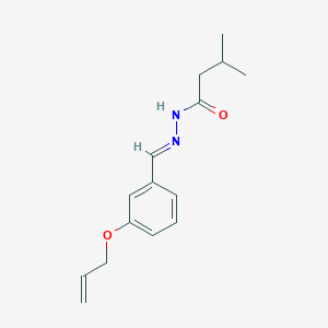 3-Methyl-N'-[(E)-[3-(prop-2-EN-1-yloxy)phenyl]methylidene]butanehydrazide