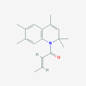 (2E)-1-(2,2,4,6,7-pentamethylquinolin-1(2H)-yl)but-2-en-1-one