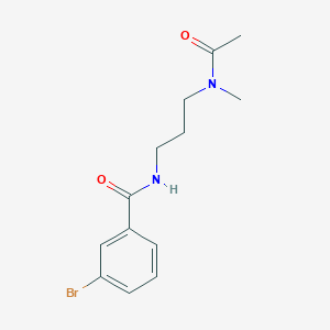 N-{3-[acetyl(methyl)amino]propyl}-3-bromobenzamide