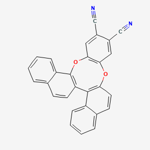 12,19-dioxahexacyclo[18.8.0.02,11.03,8.013,18.021,26]octacosa-1(20),2(11),3,5,7,9,13(18),14,16,21,23,25,27-tridecaene-15,16-dicarbonitrile