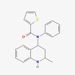 N-(2-methyl-1,2,3,4-tetrahydroquinolin-4-yl)-N-phenylthiophene-2-carboxamide