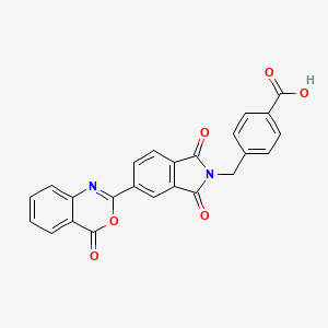 4-{[1,3-dioxo-5-(4-oxo-4H-3,1-benzoxazin-2-yl)-1,3-dihydro-2H-isoindol-2-yl]methyl}benzoic acid