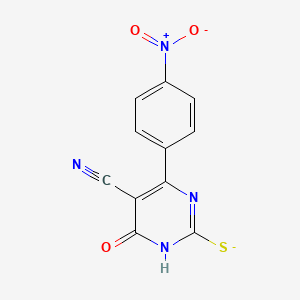 5-Cyano-4-(4-nitrophenyl)-6-oxo-1,6-dihydropyrimidine-2-thiolate