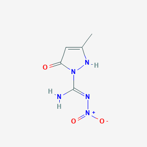 5-hydroxy-3-methyl-N'-nitro-1H-pyrazole-1-carboximidamide