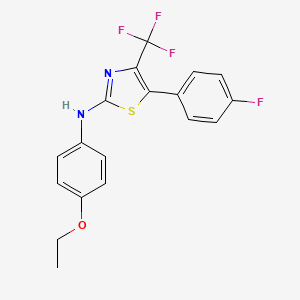 N-(4-ethoxyphenyl)-5-(4-fluorophenyl)-4-(trifluoromethyl)-1,3-thiazol-2-amine