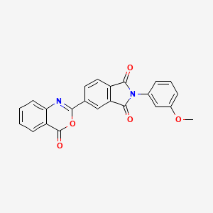 molecular formula C23H14N2O5 B11097521 2-(3-methoxyphenyl)-5-(4-oxo-4H-3,1-benzoxazin-2-yl)-1H-isoindole-1,3(2H)-dione 