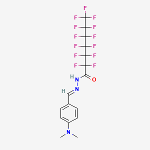 N'-{(E)-[4-(dimethylamino)phenyl]methylidene}-2,2,3,3,4,4,5,5,6,6,7,7,7-tridecafluoroheptanehydrazide