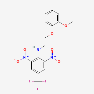 N-[2-(2-methoxyphenoxy)ethyl]-2,6-dinitro-4-(trifluoromethyl)aniline