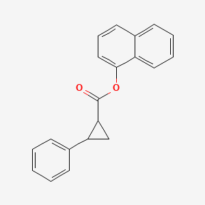 molecular formula C20H16O2 B11097564 1-Naphthyl 2-phenylcyclopropanecarboxylate 