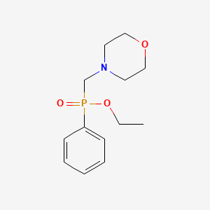 Phosphinic acid, (4-morpholylmethyl)phenyl-, ethyl ester