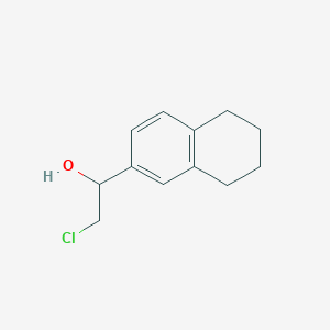 molecular formula C12H15ClO B11097571 2-Chloro-1-(5,6,7,8-tetrahydronaphthalen-2-yl)ethan-1-ol CAS No. 5803-68-9