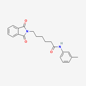 6-(1,3-dioxo-1,3-dihydro-2H-isoindol-2-yl)-N-(3-methylphenyl)hexanamide