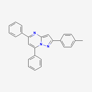 molecular formula C25H19N3 B11097613 2-(4-Methylphenyl)-5,7-diphenylpyrazolo[1,5-a]pyrimidine 