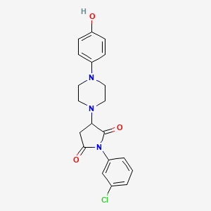 1-(3-Chlorophenyl)-3-[4-(4-hydroxyphenyl)piperazin-1-yl]pyrrolidine-2,5-dione