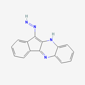 molecular formula C15H10N4 B11097715 Indeno[1,2-b]quinoxalin-11-ylidenehydrazine 