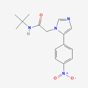 molecular formula C15H18N4O3 B11097743 N-tert-butyl-2-[5-(4-nitrophenyl)-1H-imidazol-1-yl]acetamide CAS No. 361374-59-6