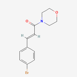 molecular formula C13H14BrNO2 B11097774 (2E)-3-(4-bromophenyl)-1-(morpholin-4-yl)prop-2-en-1-one 