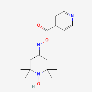 Pyridine-4-carboxylic acid, 2,2,6,6-tetramethyl-1-hydroxy-4-piperidinylidenamino ester