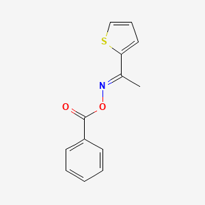 molecular formula C13H11NO2S B11097851 Benzoic acid, 1-(2-thienyl)ethylidenamino ester 