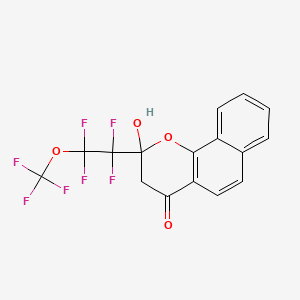 2-hydroxy-2-[1,1,2,2-tetrafluoro-2-(trifluoromethoxy)ethyl]-2,3-dihydro-4H-benzo[h]chromen-4-one