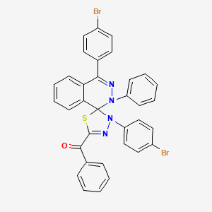 [3',4-Bis(4-bromophenyl)-2-phenyl-2{H},3'{H}-spiro[phthalazine-1,2'-[1,3,4]thiadiazol]-5'-YL](phenyl)methanone