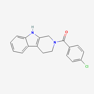 (4-chlorophenyl)(1,3,4,9-tetrahydro-2H-beta-carbolin-2-yl)methanone