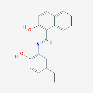 1-{(E)-[(5-ethyl-2-hydroxyphenyl)imino]methyl}naphthalen-2-ol