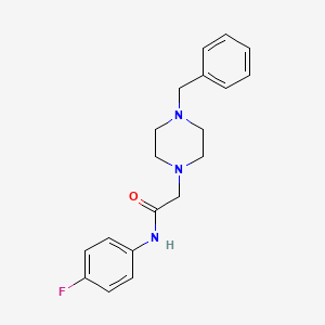 molecular formula C19H22FN3O B11097911 2-(4-benzylpiperazin-1-yl)-N-(4-fluorophenyl)acetamide 