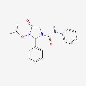 4-oxo-N,2-diphenyl-3-(propan-2-yloxy)imidazolidine-1-carboxamide