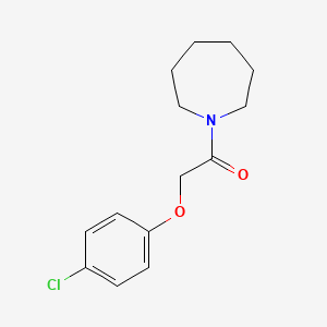 molecular formula C14H18ClNO2 B11097976 1-(Azepan-1-yl)-2-(4-chlorophenoxy)ethanone 