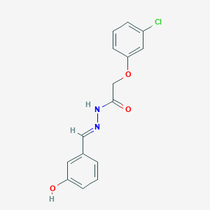 molecular formula C15H13ClN2O3 B11097995 2-(3-chlorophenoxy)-N'-[(E)-(3-hydroxyphenyl)methylidene]acetohydrazide 