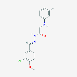 N'-[(E)-(3-Chloro-4-methoxyphenyl)methylidene]-2-[(3-methylphenyl)amino]acetohydrazide