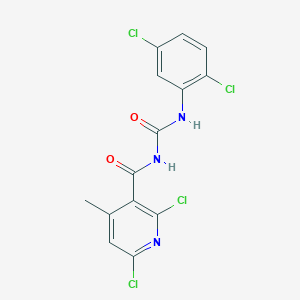 N-[(2,6-dichloro-4-methyl-3-pyridyl)carbonyl]-N'-(2,5-dichlorophenyl)urea