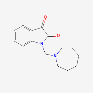 molecular formula C15H18N2O2 B11098014 1-(azepan-1-ylmethyl)-1H-indole-2,3-dione CAS No. 13129-70-9