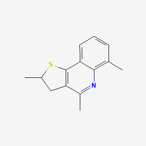 molecular formula C14H15NS B11098020 2,4,6-Trimethyl-2,3-dihydrothieno[3,2-c]quinoline 