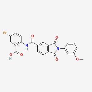 5-bromo-2-({[2-(3-methoxyphenyl)-1,3-dioxo-2,3-dihydro-1H-isoindol-5-yl]carbonyl}amino)benzoic acid