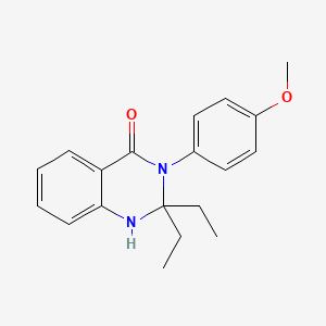 2,2-diethyl-3-(4-methoxyphenyl)-2,3-dihydroquinazolin-4(1H)-one