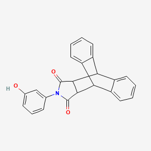 17-(3-Hydroxyphenyl)-17-azapentacyclo[6.6.5.0~2,7~.0~9,14~.0~15,19~]nonadeca-2,4,6,9,11,13-hexaene-16,18-dione (non-preferred name)