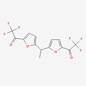 1,1'-(Ethane-1,1-diyldifuran-5,2-diyl)bis(trifluoroethanone)