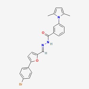 N'-{(E)-[5-(4-bromophenyl)furan-2-yl]methylidene}-3-(2,5-dimethyl-1H-pyrrol-1-yl)benzohydrazide