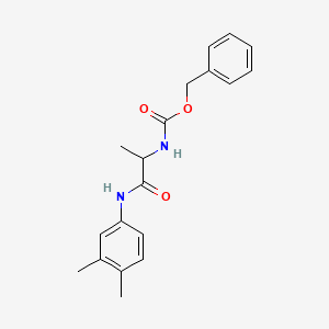 molecular formula C19H22N2O3 B11098230 Benzyl {1-[(3,4-dimethylphenyl)amino]-1-oxopropan-2-yl}carbamate 